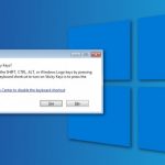 How to disable sticky keys on windows