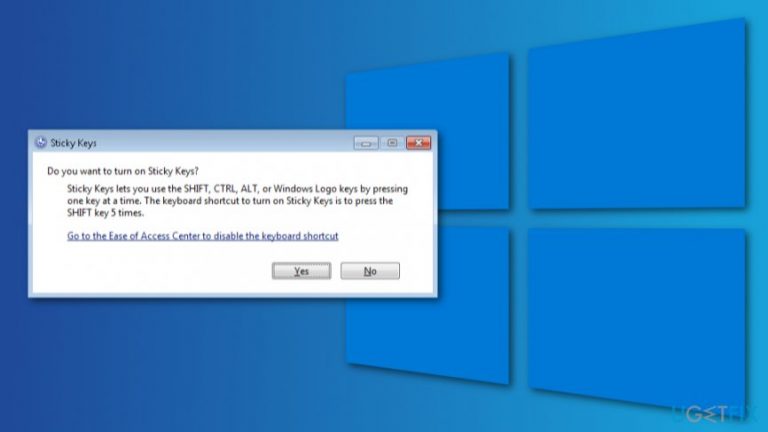 How to disable Sticky Keys on Windows?