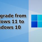 How to downgrade from windows 11 to windows