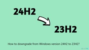 How to downgrade from windows version 24h2 to 23h2
