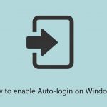How to enable auto login on windows