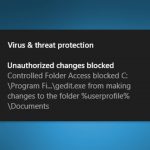 How to enable controlled folder access in windows
