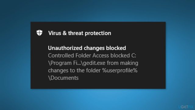 How to enable controlled folder access in windows