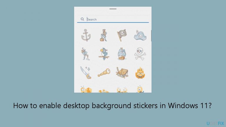 How to enable desktop background stickers in Windows 11?