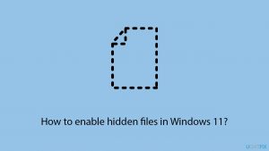 How to enable hidden files in windows 11 copy