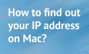 How to find your ip address on mac