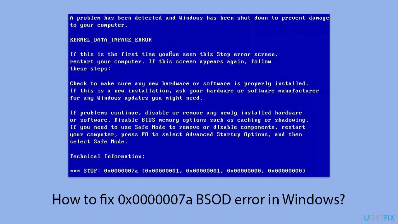 How to fix 0x0000007a bsod error in windows copy How to fix 0x0000007a bsod error in windows copy
