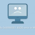 How to fix 0x000000d1 bsod error in windows