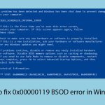 How to fix 0x00000119 bsod error in windows copy
