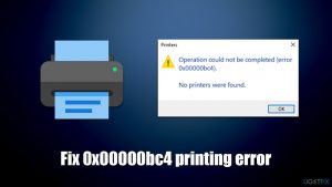 How to fix 0x00000bc4 no printers were found error in windows