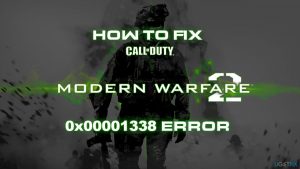 How to fix 0x00001338 error in call of duty modern warfare