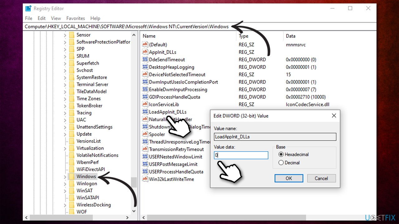 Use Windows Registry Editor