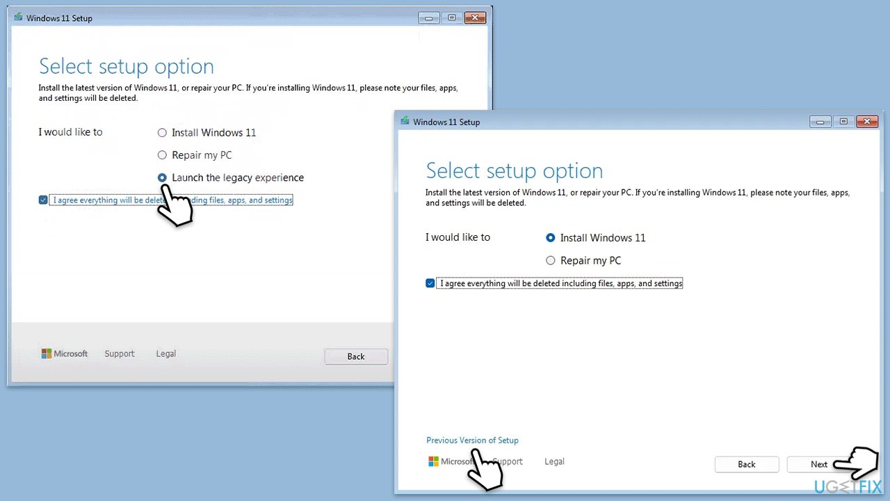 How to fix 0x80042444 0x4002f error when installing windows 11 version 24h2 use legacy option copy How to fix 0x80042444 0x4002f error when installing windows 11 version 24h2 use legacy option copy