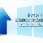 How to fix 0x80070002 error on windows 10 update