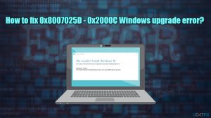 How to fix 0x8007025d 0x2000c windows upgrade error