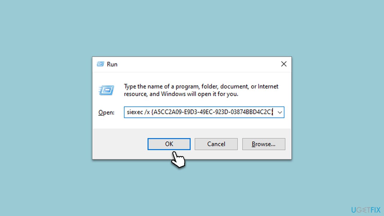 Remove the Windows Defender signature file