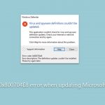 How to fix 0x800704e8 error when updating microsoft defender