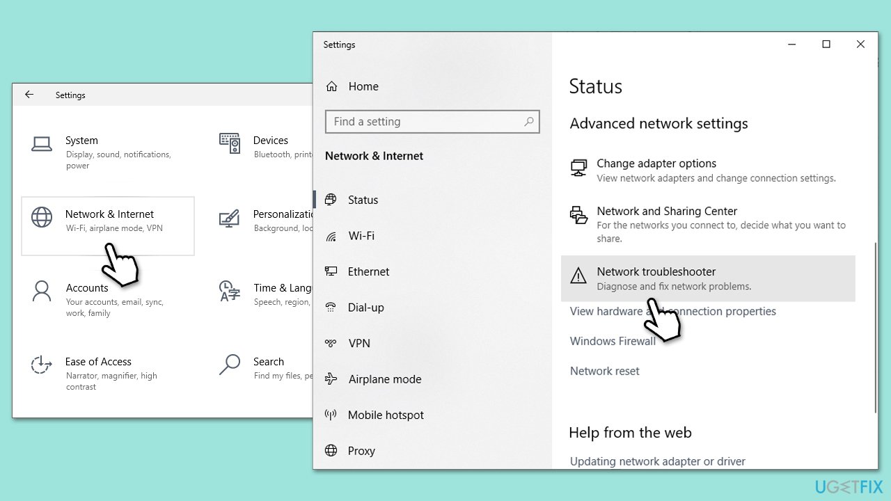How to fix 0x800f0821 error when installing optional features in windows use network troubleshooter