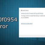 How to fix 0x800f0954 error when installing net framework in windows