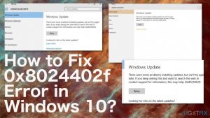 How to fix 0x8024402f error in windows