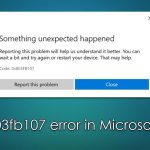 How to fix 0x803fb107 error in microsoft store