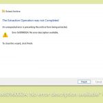How to fix 0x8096002a no error description available in windows