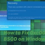 How to fix 0xc00000e9 bsod on windows