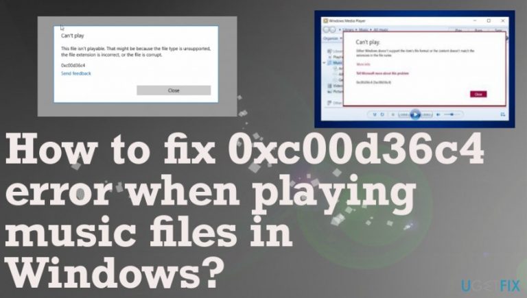 How to fix 0xc00d36c4 error when playing music files in Windows?