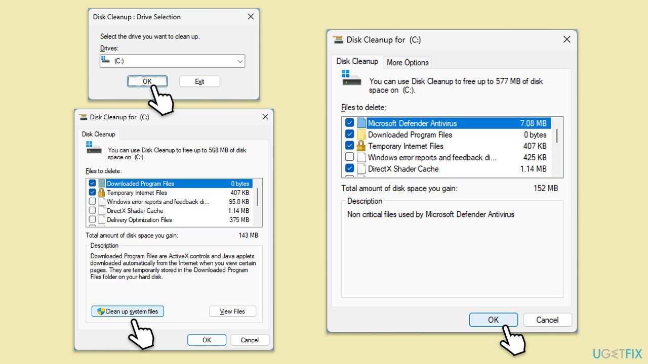How to fix 0xc1900102 error in windows disk cleanup