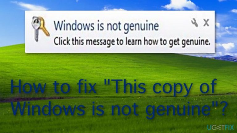 How to fix “This copy of Windows is not genuine”?