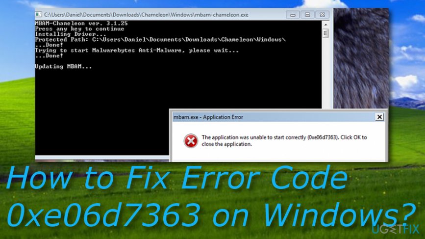 Error Code 0xe06d7363 on Windows fix