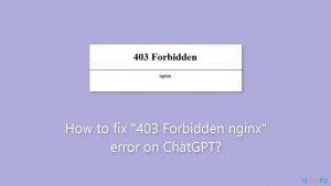 How to fix 403 forbidden nginx error on chatgpt