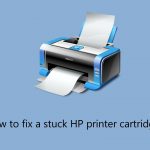How to fix a stuck hp printer cartridge