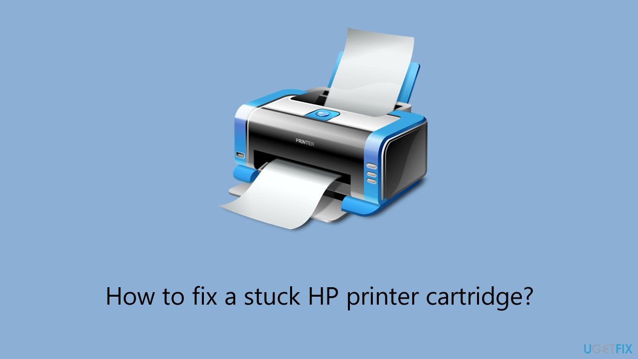 How to fix a stuck HP printer cartridge?