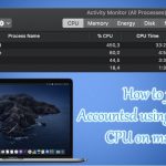 How to fix accountsd using too much cpu on macos