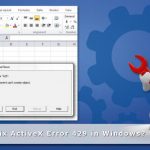 How to fix activex error 429 in windows