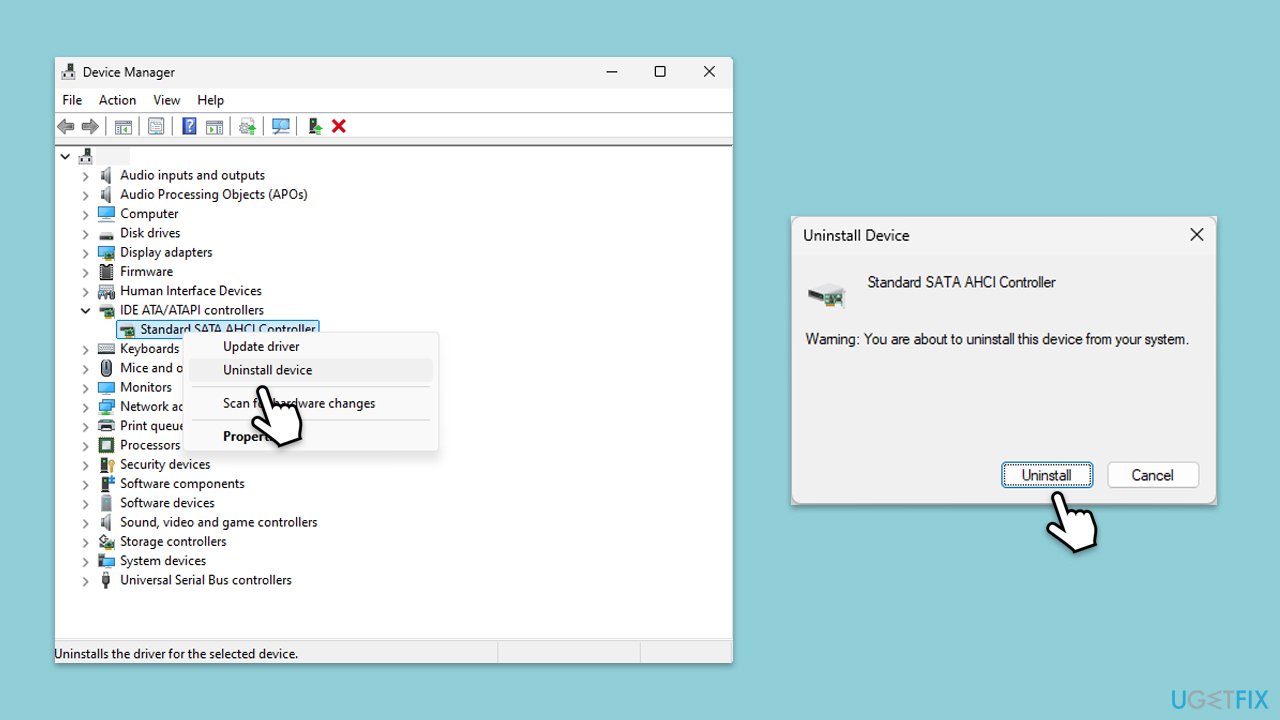 How to fix ahcix64s sys bsod error in windows reinstall ahci controller driver copy