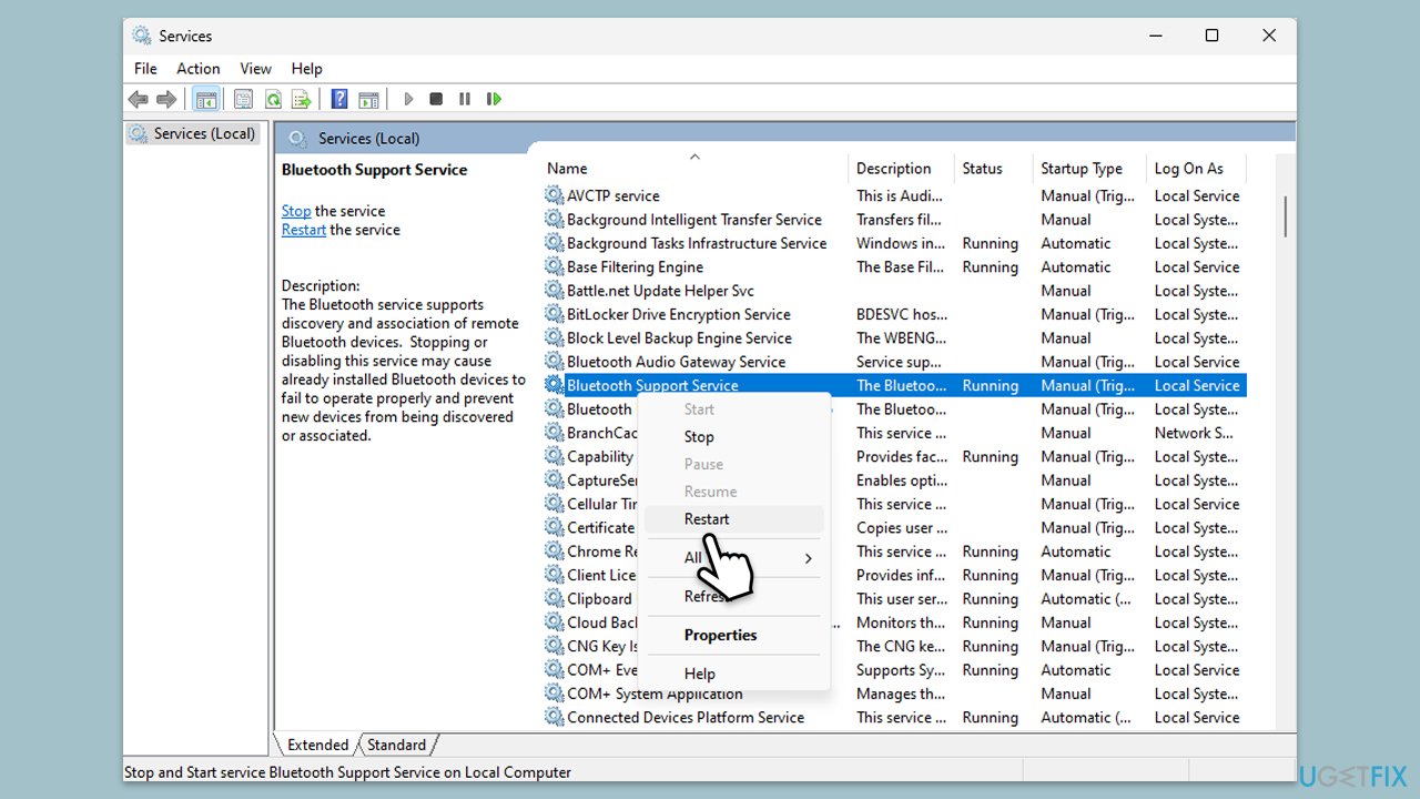 How to fix airpods connected but theres no sound on windows restart bluetooth service copy How to fix airpods connected but theres no sound on windows restart bluetooth service copy