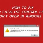 How to fix amd catalyst control center wont open in windows