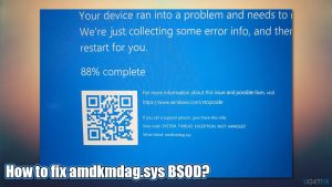 How to fix amdkmdag sys bsod on windows