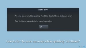 How to fix an error occurred while updating on steam