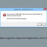 How to fix apex legends r5apex exe application error in windows