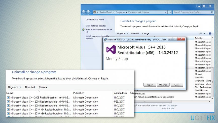 Microsoft Visual C++ fix