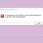 How to fix application launch error 0xc0000135 in windows