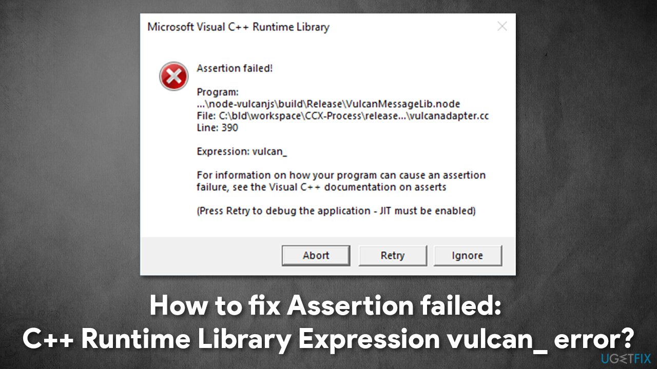 error * * * assertion failed