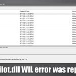 How to fix autopilot dll wil error was reported in windows