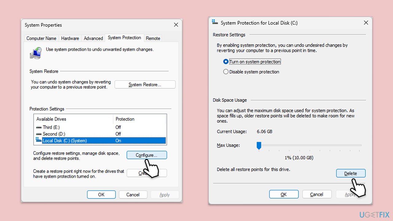 How to fix backup error 0x81000019 in windows delete old system restore points copy