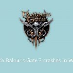 How to fix baldurs gate 3 crashes in windows