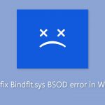 How to fix bindflt sys bsod error in windows