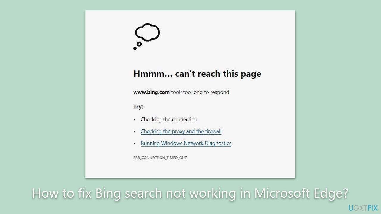How to fix Bing search not working in Microsoft Edge?